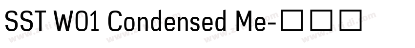 SST W01 Condensed Me字体转换